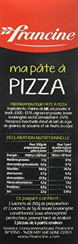 Francine préparation pour pâte à pizza rapide à cuisiner le soir