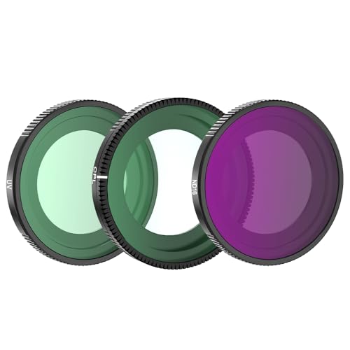 Filtre Objectif Insta360 GO 3S UV/CPL/ND - Protection HD Verre Optique, Cadre Aluminium, Revêtement Double Face Étanche