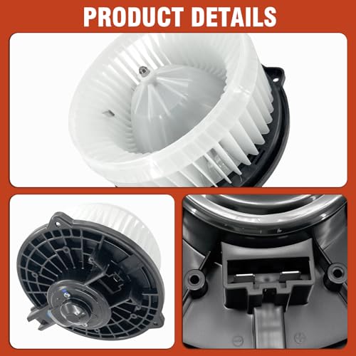 Image of AC Heater Blower Motor with Fan 700192 Fit for Acura RL 2005-2012, Compatible with Honda Odyssey 2005-2010, Ridgeline 2006-2007, Replaces#79310SHJA01, 79310SJAA02, 79310SJCA02