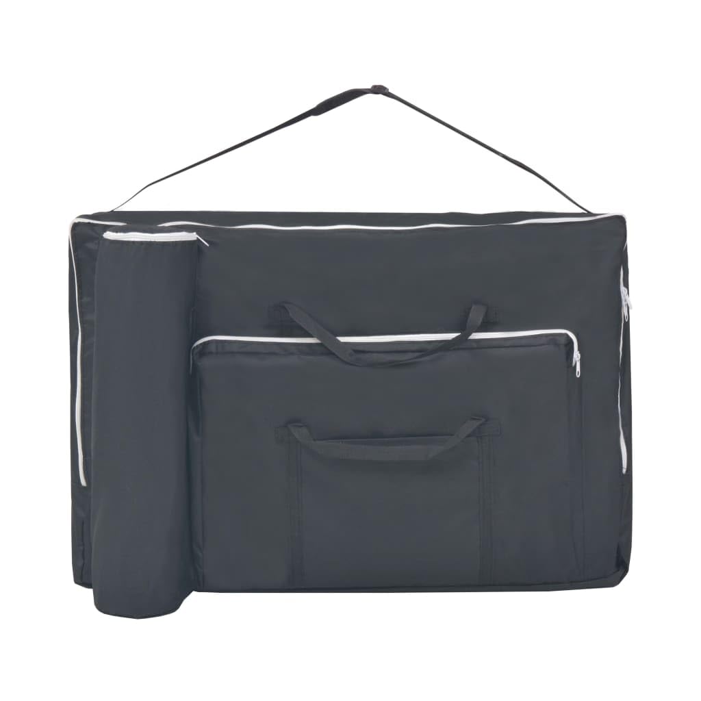 Generisch Massageliege 2-Zonen mit Hocker Klappbar 10 cm Sitz Schwarz,Gesundheit & Schönheit,Körperpflege,Massage & Entspannung,Massagetische,22.25KG,110155