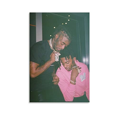XIAoma Playboi Carti Poster Rap Hip Hop Singer Star Poster Decorative Canvas Wall Art Picture Print Modern Family Bedroom Decor Posters 12x18inch(30x45cm)