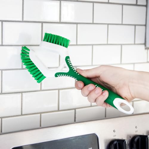 Image of Libman Dual-Sided Tile & Grout Brush, 6 Pack