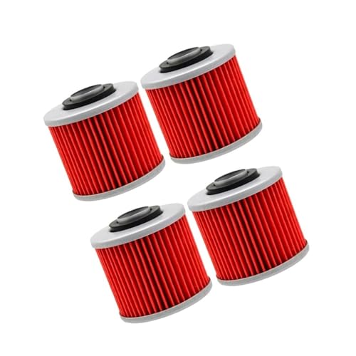 Filtro de aceite para motocicleta XVS1100 y Dragstar Classic (Pack de 4 unidades)