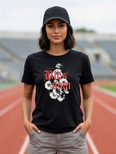 Image of NOBERO 100% Cotton T-Shirts for Women Stylish | Regular Fit | Graphic Printed T Shirts for Women 180 GSM Combed Cotton | Crew Neck Half Sleeve