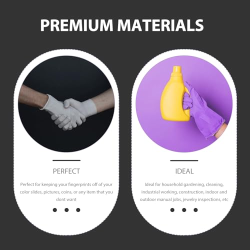 Guantes de algodón negros transpirables de talla M para cuidar tus manos 4