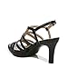 Naturalizer Womens Baylor Strappy High Heel Dress Sandal Black Smooth 7 M