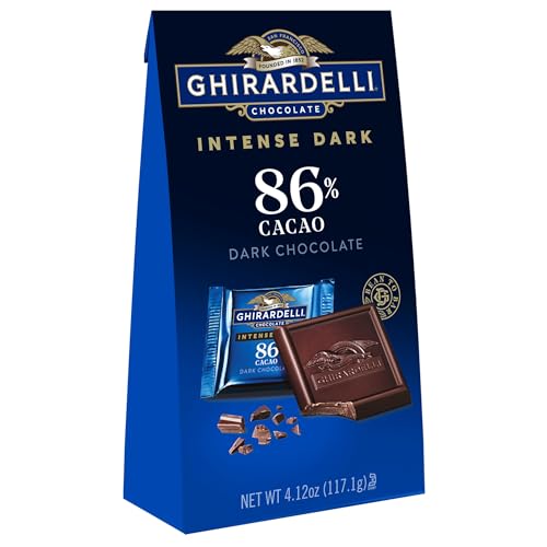 GHIRARDELLI Intense Dark Chocolate SQUARES, 86% Cacao, Mother's...