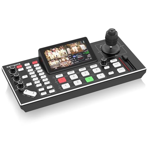 KATOVJJTS Video Mixer Switcher with PTZ Camera Controller, 5.5