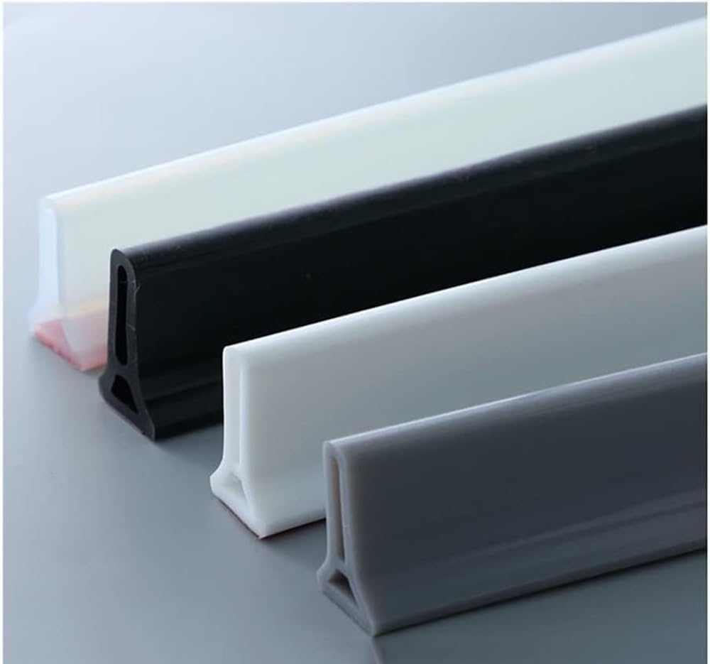 Bande de retenue d'eau noire flexible de 1m à 3m pour étanchéité de douche et de porte pliante