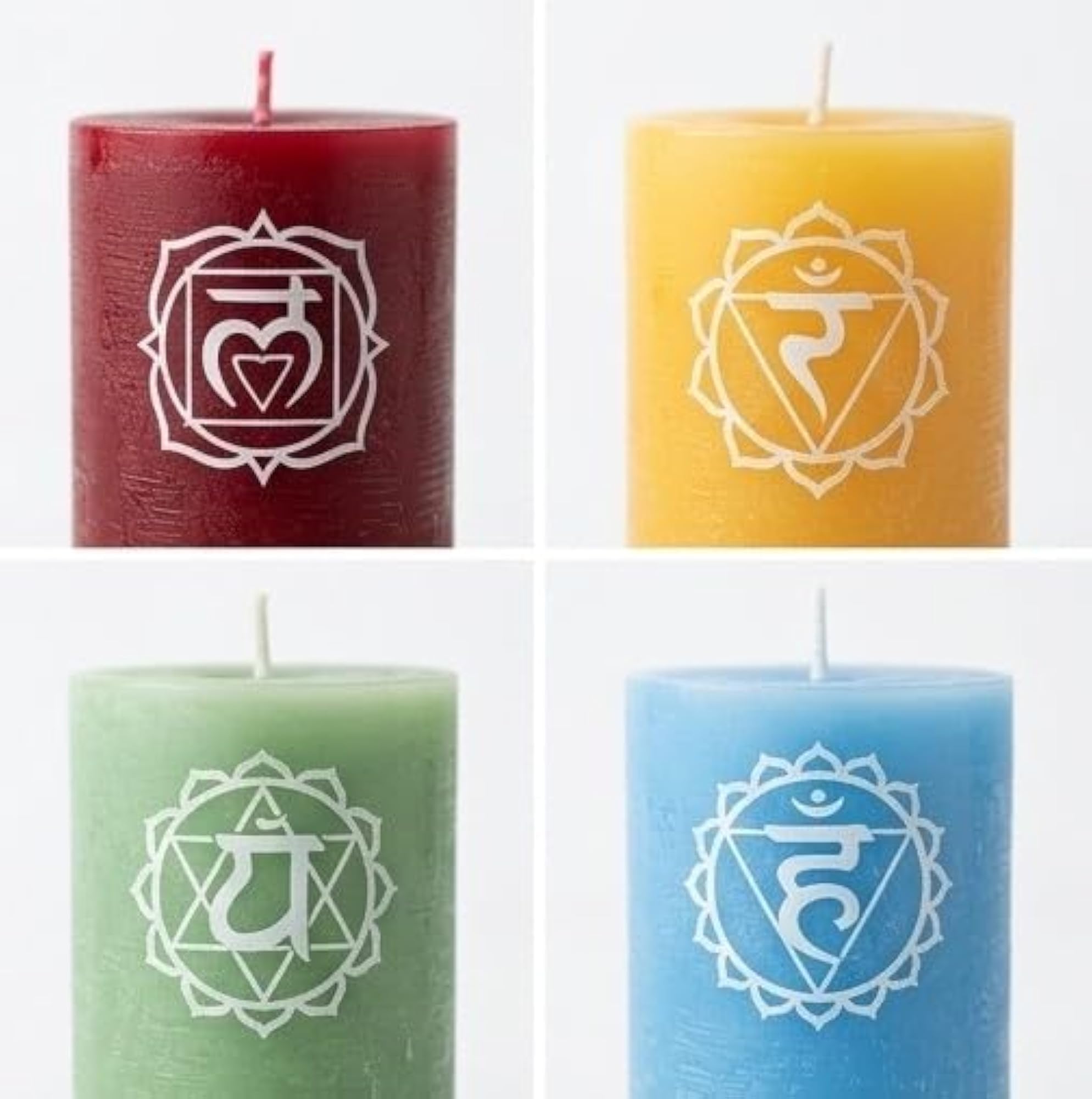 Seven Sacred Chakras Healing Candle Set, Handpoured Soy Wax