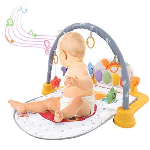Baby Kick Piano Baby Speelkleed Bluetooth Afstandsbediening Verwijderbare Baby Activiteit Gym Mat Baby Gym Speelkleed 3 Modi met Muziek Lichten voor Vroeg Onderwijs Kruipende - Afbeelding 8