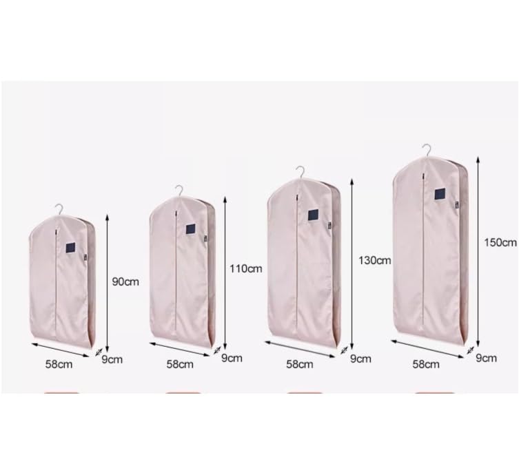 Garment Bag for Travel, 3 Pack Garment Bags For Hanging Clothes Storage And Travel Hanging Suit Bag Suit Luggage Bag (Color : C, Size : 110 * 58cm)2