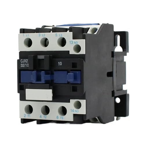 Contacteur électrique triphasé CJX2 32A avec bobine basse tension 24V pour rail DIN