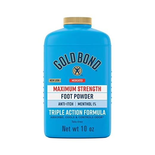 Gold Bond Medicated Talc-Free Foot Powder 10 oz., Maximum Strength Odor Control & Itch Relief
