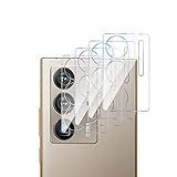 GMUJIAO [4 pices] Verre Tremp Compatible avec ZTE Axon 40 Ultra,Camra Arrire Protecteur,Protection Camra,Verre Tremp Membrane,9H Duret,Anti-Rayures-Transparent