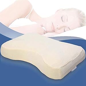 FCXBQ Memory Cotton Cervical Kissen, Schmetterling Slow Rebound Atmungsaktive Nackenkorrektur Kontur Kissen, Ergonomisch gestaltete Positionierung Schlafbett Kissen, Weiß
