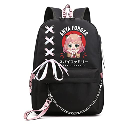 KIKON SP-Y×FAMI-LY Sac À Dos Homme Anime Sac À Dos Scolaire USB-Port Cartable Fille Portable Sac De Voyage-A12||32 * 15 * 45CM