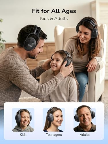 Image of Dr.meter Ear Protection Ear Muffs, C06 Noise Cancelling Headphones for Adults Kids, NRR28dB Noise Reduction Hearing Protection Earmuffs for Range, Mowing, Woodworking, Concerts, Races, Autism Sensory