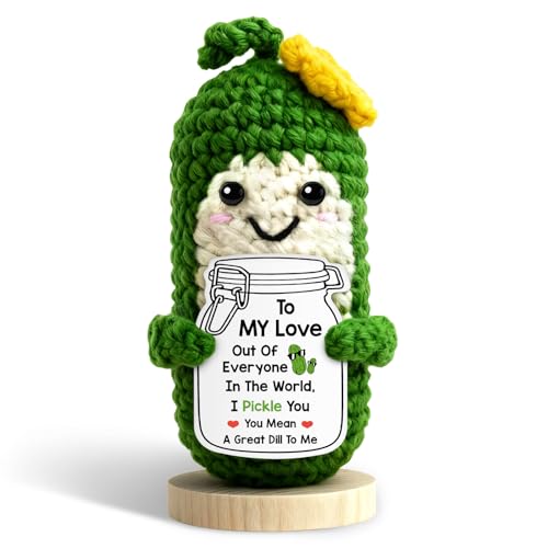 hixkvpen Romantic Gifts for Him Her Boyfriend Husband Sexy Gifts for Men Women, Emotional Crochet Support Pickle Romantic Anniversary Valentines Day Naughty Gift for Couple