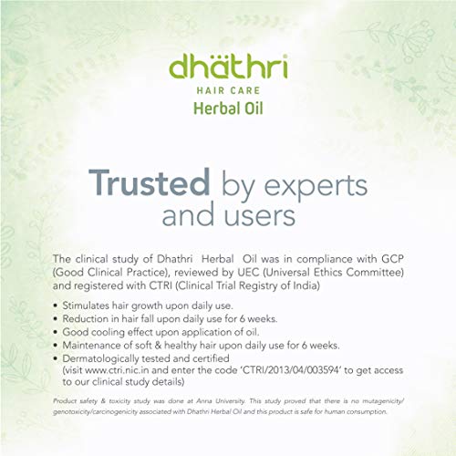 Image of Dhathri Hair Care Herbal Oil - 100 ml & Dhathri Chemparathi Thaali - 200 ml | Ayurvedic Hair Oil for Hair Fall and Regrowth| Natural Shampoo for Dry and Frizzy Hair | Hair Care Combo for Women and Men