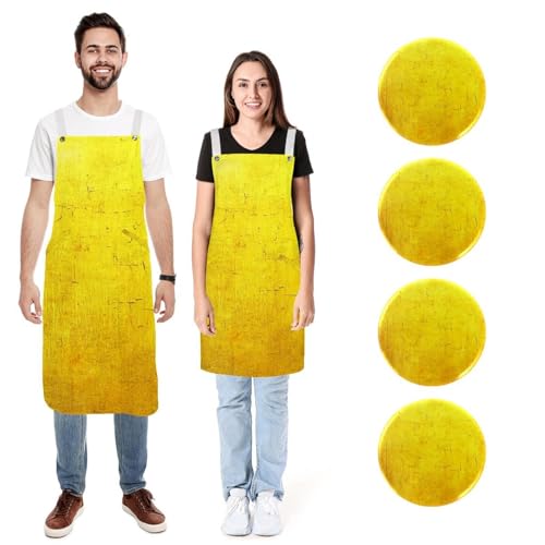 Tablier de cuisine jaune vintage pour vos ateliers culinaires en famille