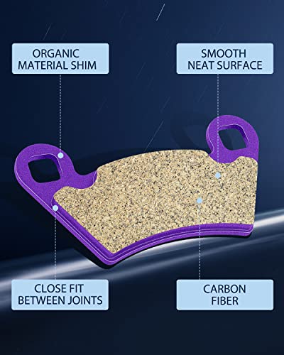 Eccpp Brake Pads Fit For 2008-2014 For Polaris Ranger, 2010-2014 For Polaris Rzr, Fa354 Fa452 Front And Rear Replacement Brake Pads Kits #TOP2