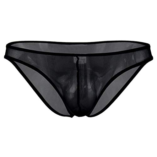 Image of NewFashionCloth Men's Fully Net Design Comfortable Cotton Spandex G-String Thong Sexy Brief Underwear