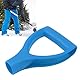 Ersatz Schneeschaufel D Griff, 32mm Innendurchmesser Kunststoff Spaten Schaufel Griff Handschutz Griff für Graben, Rechenwerkzeug(Hellblau)