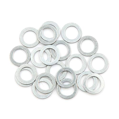 Image of X AUTOHAUX 20pcs 8mm ID Oil Drain Plug Crush Washers - Aluminum Gaskets for Small Engines, Motorcycles, ATVs & Select Transmission Drain Plugs (NOT for Standard 12mm /14mm Passenger Cars)
