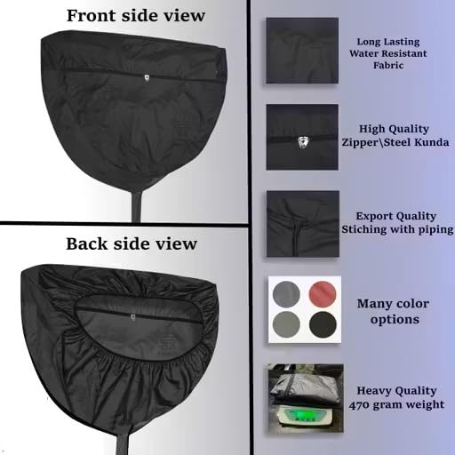 Image of SELENO AC Service Cleaning Washing Cover for 1 Ton & 1.5 Ton Split AC Indoor Unit | Easy Fit for Home & Professional Use (100% Waterproof) (Black)