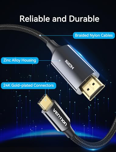 Câble USB C vers HDMI 2.1 8K compatible MacBook Air iPad Pro Surface - 6