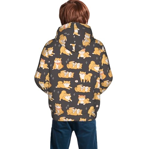 Lemons and Leaves Kid Hoodies Boys Sweatshirts Girls Pullover with Pocket4