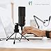 immagine 4FIFINE Studio Microfono a condensazione USB Computer Microfono PC Kit con Braccio a Forbice Regolabile Supporto Antiurto per Strumenti Voice Overs Registrazione Podcasting Youtube Gaming - T669
