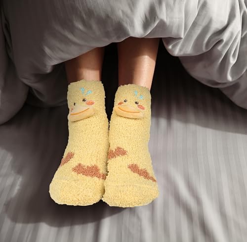 Image of Benefeet Sox Womens Fuzzy Socks Girls Cute Slipper Sock Funny Fluffy Winter Warm Soft Cozy Plush Indoor Sleep Sock