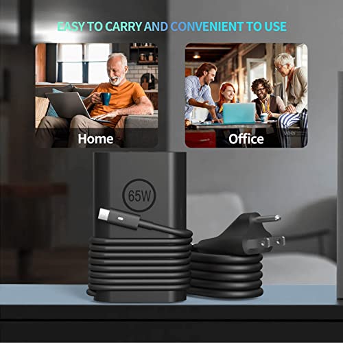 Chargeur Dell portable USB C 65W Latitude 5540 5440 5430 Chromebook - 7