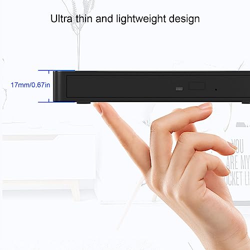 Unidad externa DVD RW con USB3.0 y compatibilidad múltiple miniatura 4