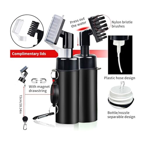 Kit de limpieza de palos de golf portátil con cepillo de ranuras y toalla de microfibra 5