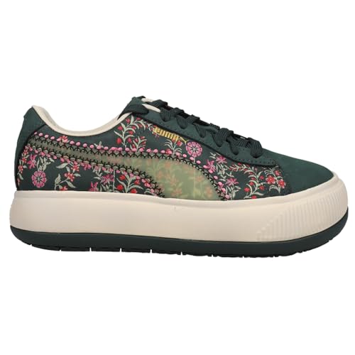 PUMA Womens Suede Mayu 2 Liberty Lace Up Sneakers Shoes Casual - Green