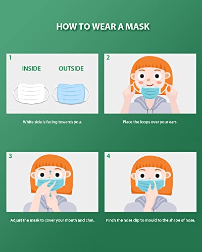 Fricare ECOL3E3 Ecoguard Kids Face Mask, Made-In-Usa, 3-Layer Disposable Mask thumb #7