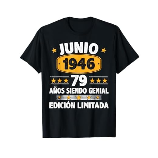 Junio 1946 79 Años Hombre Cumpleaños Regalo Junio 1946 Camiseta