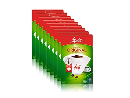 Filtertüten Melitta 1x4/80 weiß Aroma, 9er Pack (9 x 80 Stück)