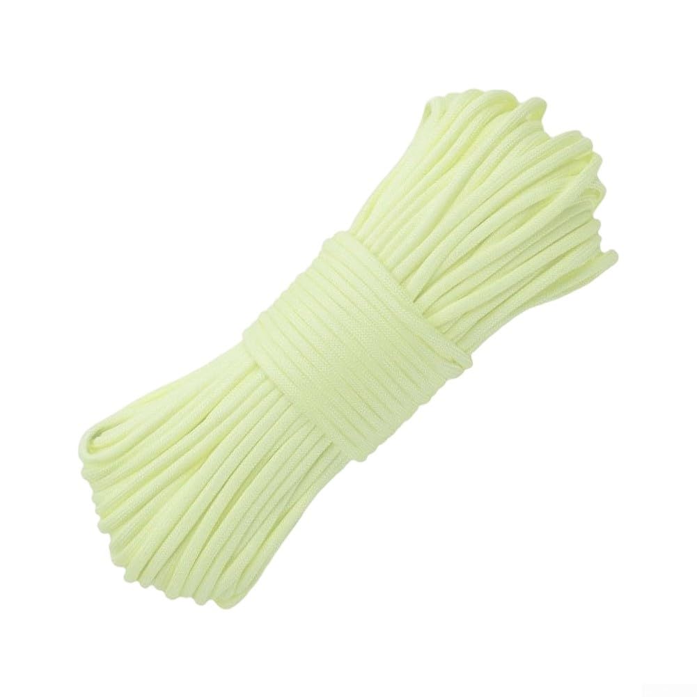 Cuerda 4mm 10ft Nylon Cuerda 4mm 10ft Nylon Cuerda 4mm 10ft(yellow 100ft) | Nylon , núcleo 7 hebras, brilla noche, 10ft, ideal manualidades, agua