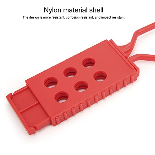 Image of Shanrya Safety Lockout Hasp, 10PCS Portable Nylon Tagout Hasp Lock for Industrial Equipment Maintenance