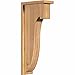Ekena Millwork COR06X12X28DEL01SWR 5 1/2"W x 12"D x 28"H Del Monte Smooth Corbel w/Backplate, Western Red Cedar