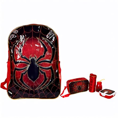 Kit Mochila Escolar com Acessórios Infantil Homem Aranha Cor:Vermelho