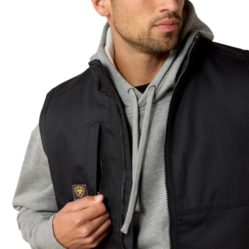 Ariat Men’s Rebar DuraCanvas Vest Black4