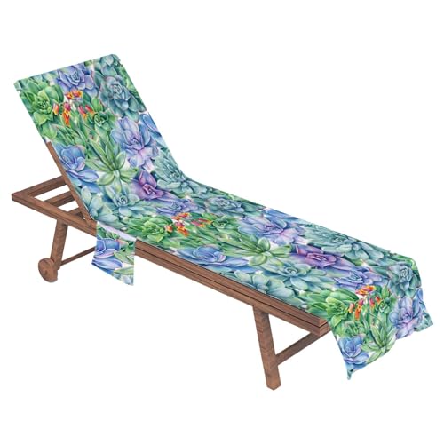Generico Coprisedia da esterno, Coprisedia da spiaggia in microfibra, Fodera per poltrona lounge in microfibra che assorbe l'acqua, Coprisedia multiuso Leaves, copriasciugamano colorato per spiaggia