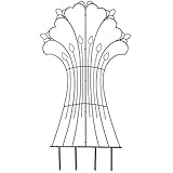 H Potter Garden Harvest Wrought Iron Trellis for Climbing Plants Weather Resistant Large Yard Art...