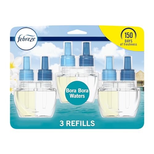 Image of Febreze, Odor-Fighting Fade Defy Plug Air Freshener Refill, Bora Bora, 0.87 Fl Oz