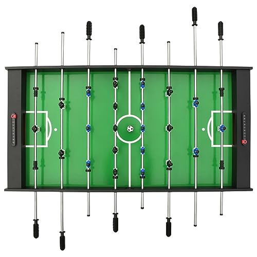 Somanki Klappbarer Kickertisch 121 x 61 x 80 cm Schwarz Tischkicker, Tischfussball, Tischkicker Bälle, Tischkicker Erwachsene, Spieltisch – Bild 6
